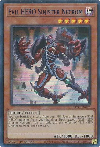 Evil HERO Sinister Necrom (Blue) [LDS3-EN026] Ultra Rare