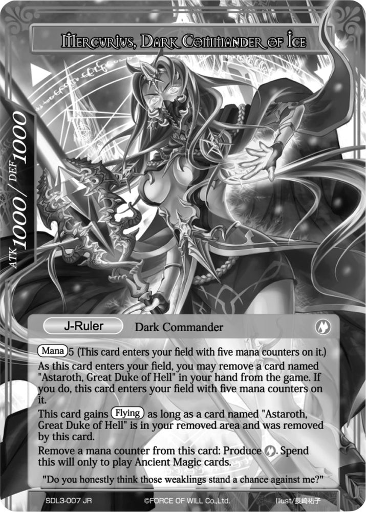 Mercurius, Wizard of the Water Star // Mercurius, Dark Commander of Ice (Uber Rare) (SDL3-007/J) [Curse of the Frozen Casket]