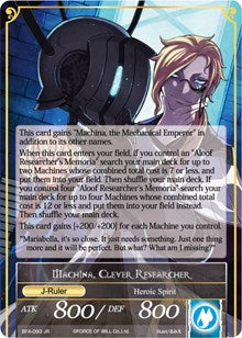 Memoria of the Seven Lands // Machina, Clever Researcher (BFA-093/JR) [Battle for Attoractia]