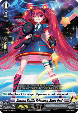 Aurora Battle Princess, Ruby Red (D-SD05/004EN) [Tomari Seto: Aurora Valkyrie]