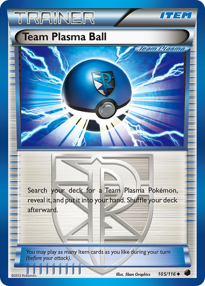 Team Plasma Ball (105/116) [Blanco y negro: Plasma Freeze] 