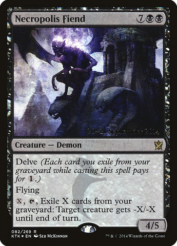 Necropolis Fiend  (Prerelease) [Khans of Tarkir Prerelease Promos]