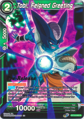 Tobi, saludo fingido (BT13-068) [Supreme Rivalry Prerelease Promos] 