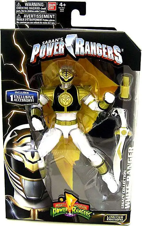 Power Rangers Mighty Morphin 6.5" White Ranger Legacy Figure