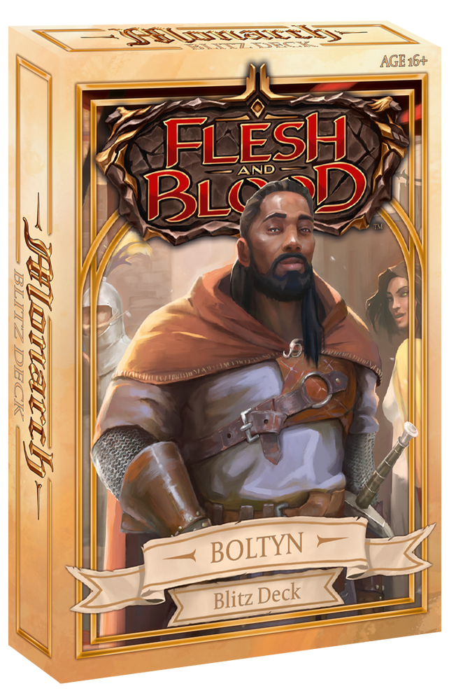 Flesh and Blood: Boltyn (Warrior) Monarch Blitz Deck  LIMIT OF 1 PER CUSTOMER - Releases May 14, 2021 - Duel Kingdom