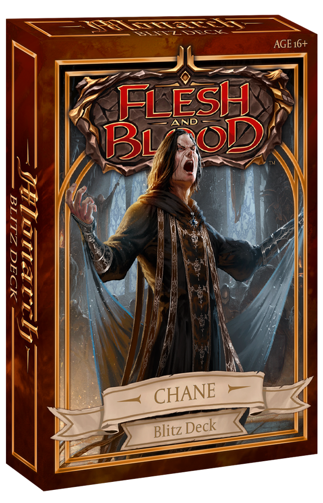 Flesh and Blood: Chane (Runeblade) Monarch Blitz Deck  LIMIT OF 1 PER CUSTOMER - Releases May 14th, 2021 - Duel Kingdom