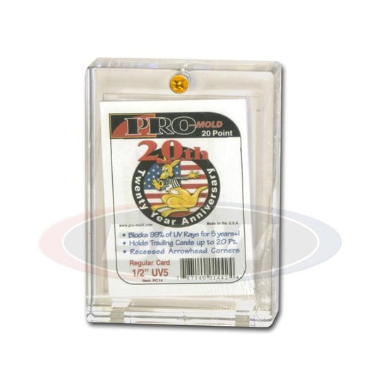 Portatarjetas de 1 tornillo de 1/2 pulg. - 20 PT. (5 Años+ UV)