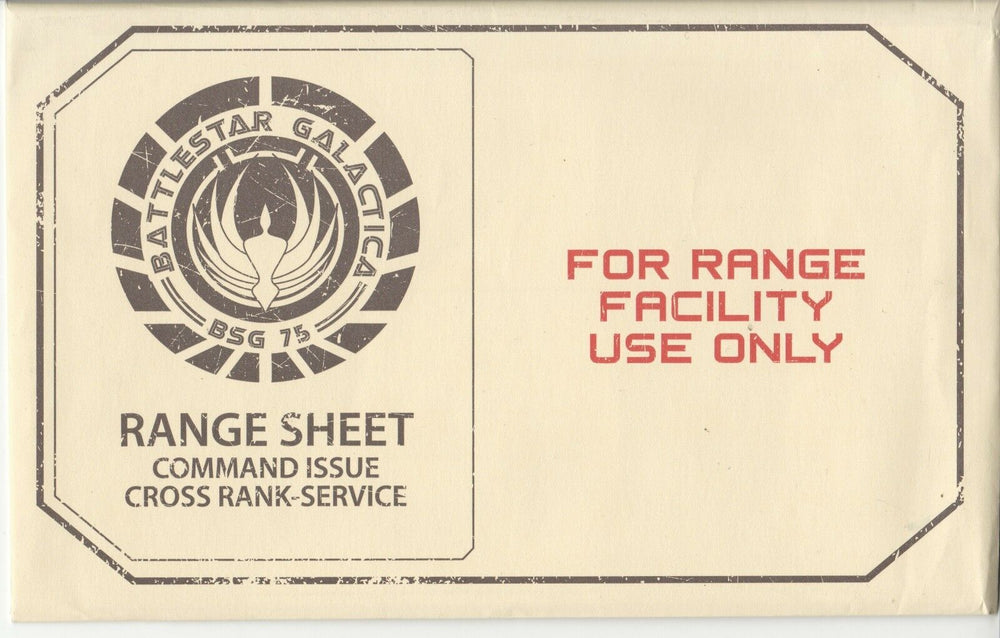 Battlestar Galactica Range Sheets