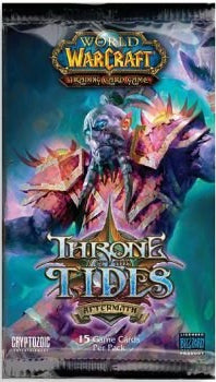 Paquete de refuerzo de World of Warcraft TCG- Throne of the Tides (Aftermath)